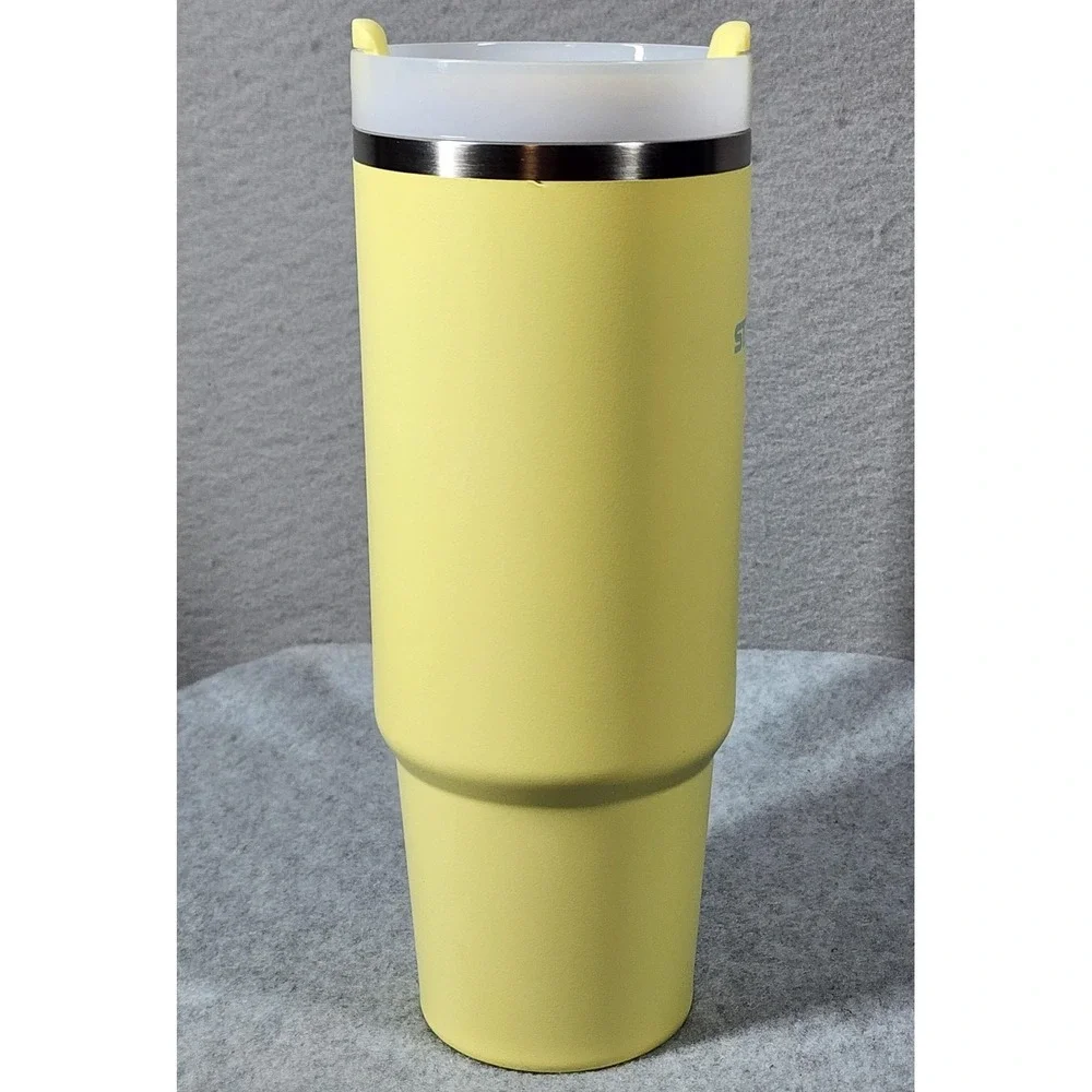 Stanley Adventure‎ Quencher 30oz Travel Tumbler Yellow Pomelo Handle Lid Cup - Picture 4 of 7